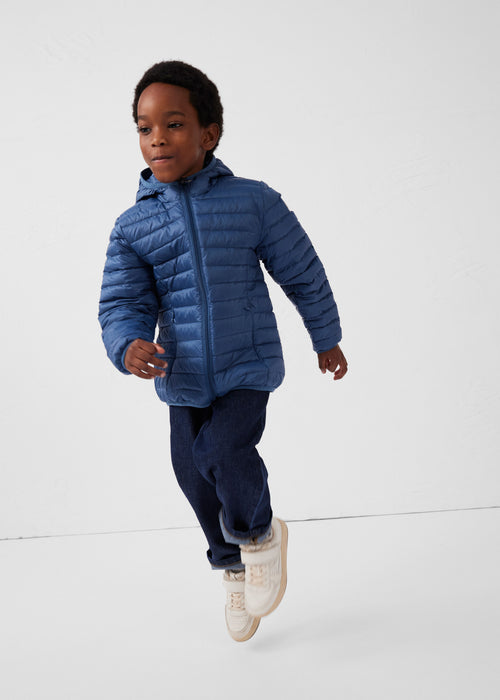 Doudoune légère à capuche enfant Rouge feu Hugo - JOTT - 3