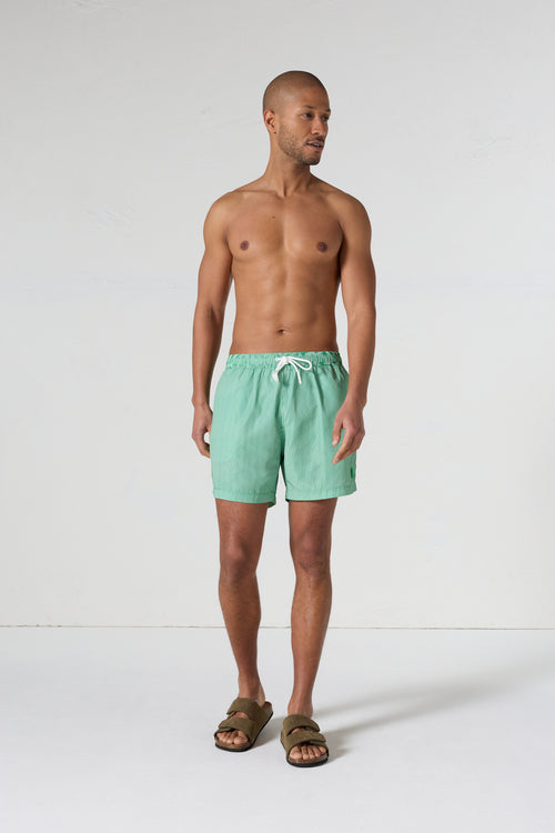 Maillot de bain Vert tropical rayé Ian stripe - JOTT - 3