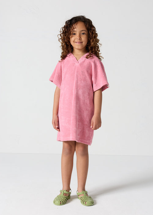 Robe éponge enfant à capuche Pink antique Isla - JOTT - 3