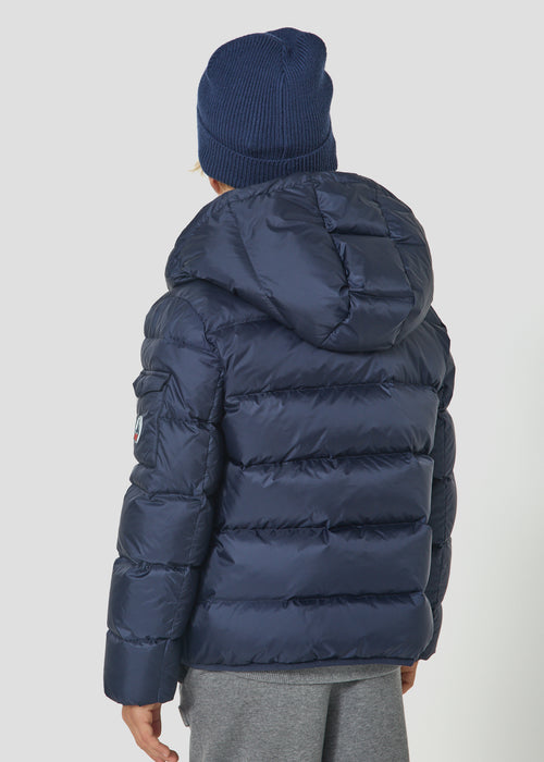Doudoune enfant à capuche Grand Froid Marine Kazan - JOTT - 3