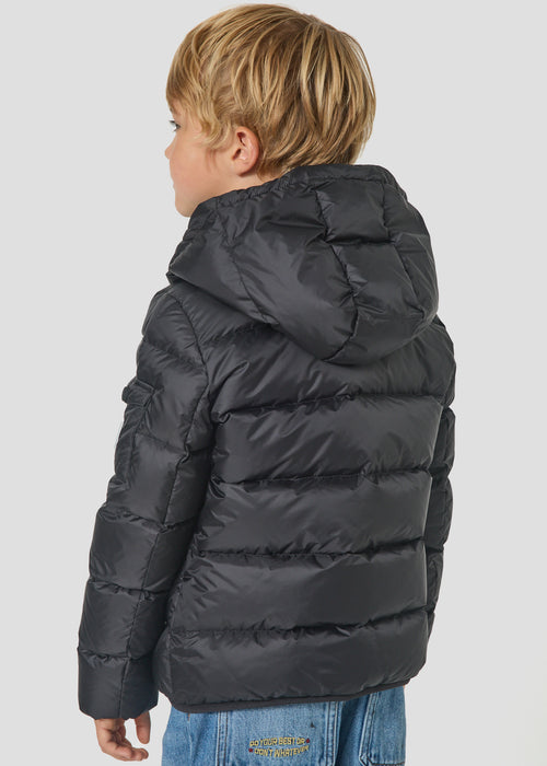 Doudoune enfant à capuche Grand Froid Noir Kazan - JOTT - 3