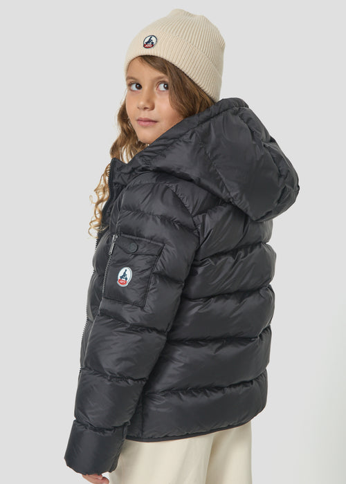 Doudoune enfant à capuche Grand Froid Noir Kazan - JOTT - 3