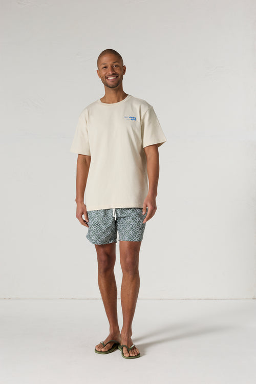 T-shirt col rond mixte imprimé Naturel Kood - JOTT - 3