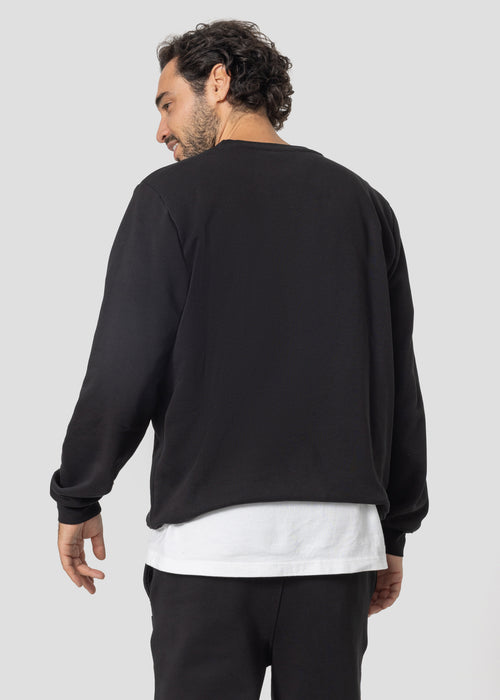 Sweat col rond Noir Lattre - JOTT - 2