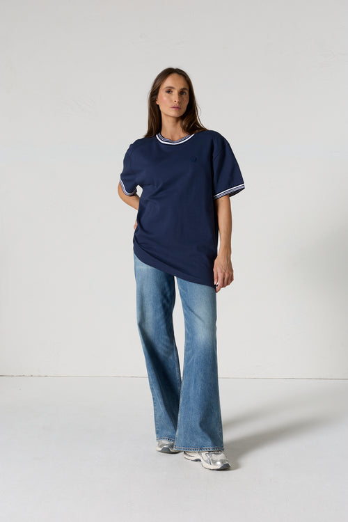 T-shirt col rond mixte Marine Ley - JOTT - 3