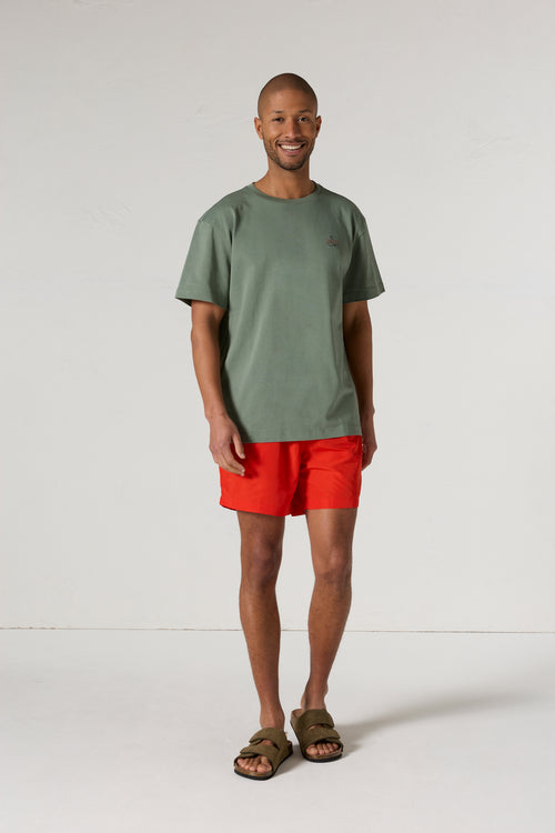 T-shirt col rond mixte Vert sauge Lipe - JOTT - 3