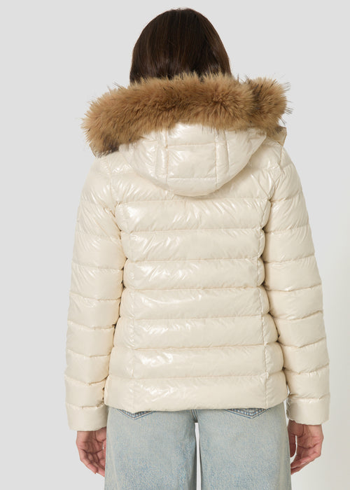 Doudoune à capuche Grand Froid Naturel Luxe laquée - JOTT - 3