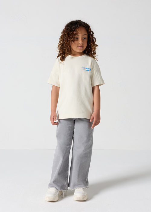 T-shirt enfant col rond imprimé Naturel Mak - JOTT - 3