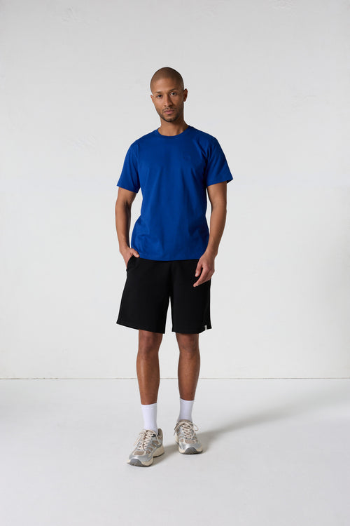 T-shirt à col rond homme en coton Bleu cobalt Pedro - JOTT - 3