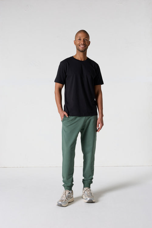 T-shirt col rond homme en coton Noir Pedro - JOTT - 3