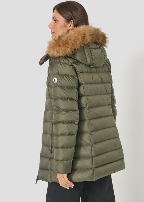 Doudoune mi-longue Grand Froid Army Perle - JOTT - 3