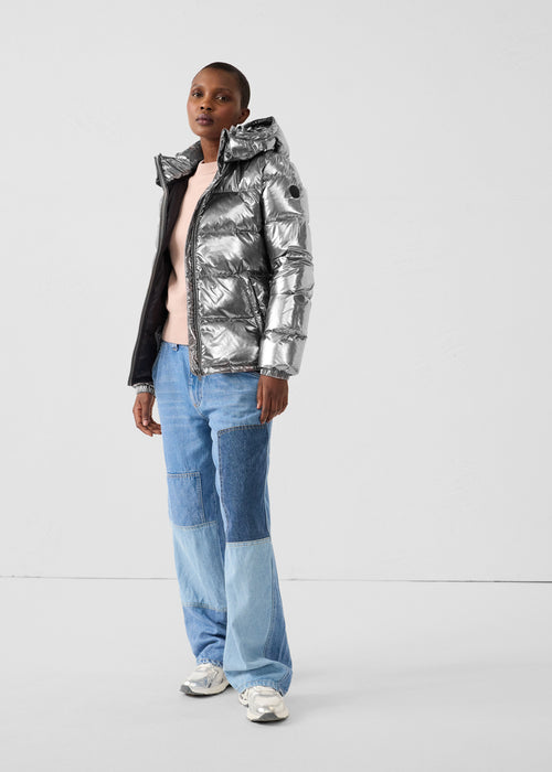 Doudoune Grand Froid esprit puffer Antique silver Prague métallique - JOTT - 2