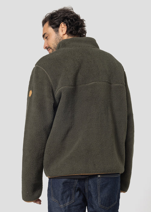 Veste polaire zippée Army foncé Raphy - JOTT - 3