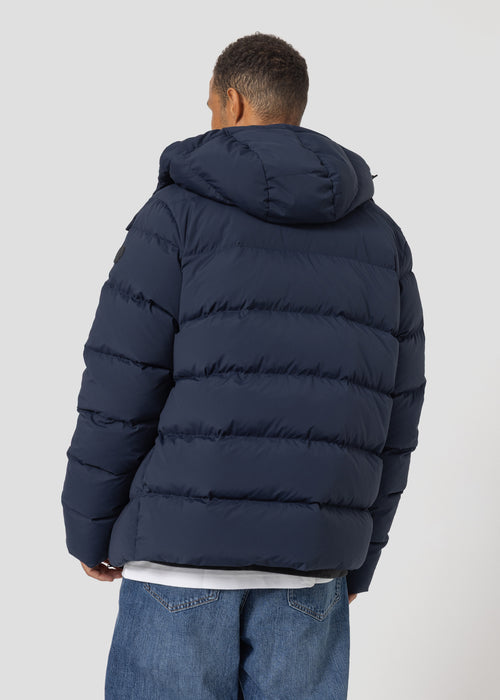 Doudoune à capuche amovible Grand Froid Bleu nuit Riven