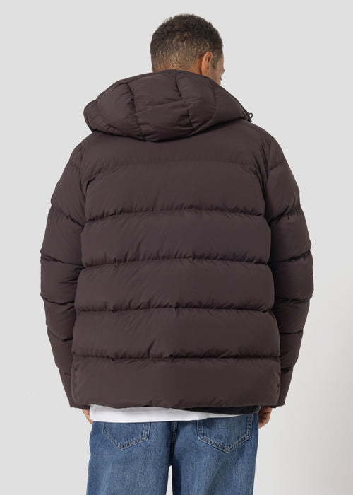 Doudoune à capuche amovible Grand Froid Café noir Riven