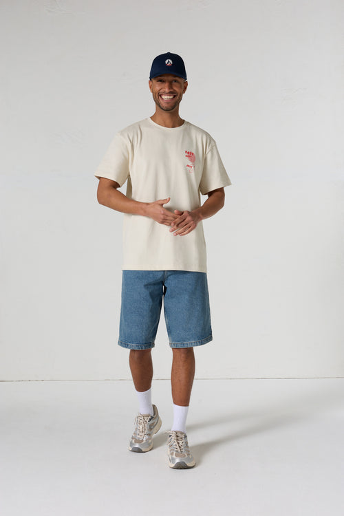 T-shirt col rond mixte imprimé Naturel Samet - JOTT - 3