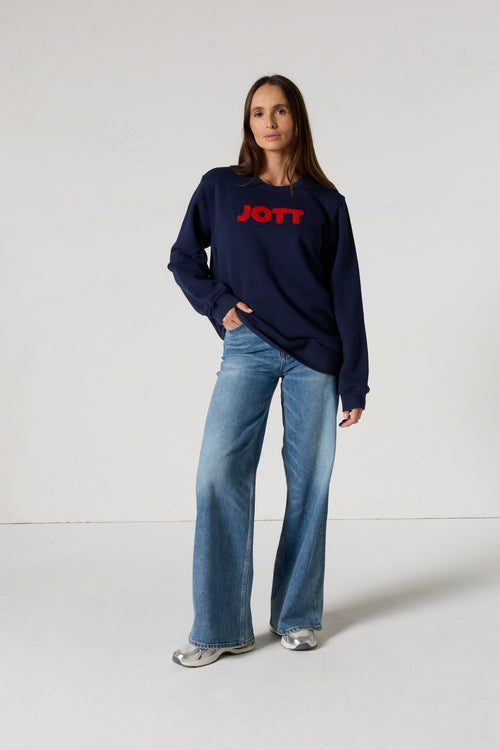 Sweat brodé mixte Marine Sancy - JOTT - 4