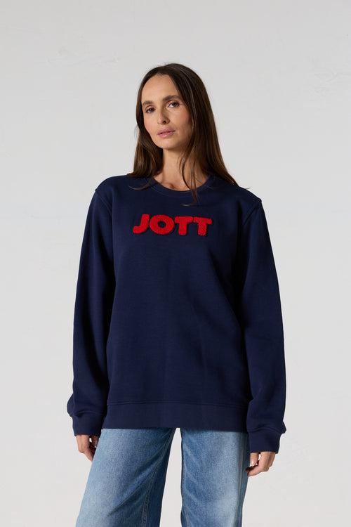 Sweat brodé mixte Marine Sancy - JOTT - 5