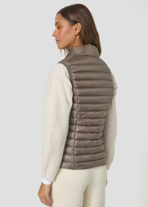 Doudoune légère sans manches Taupe Seda - JOTT - 3