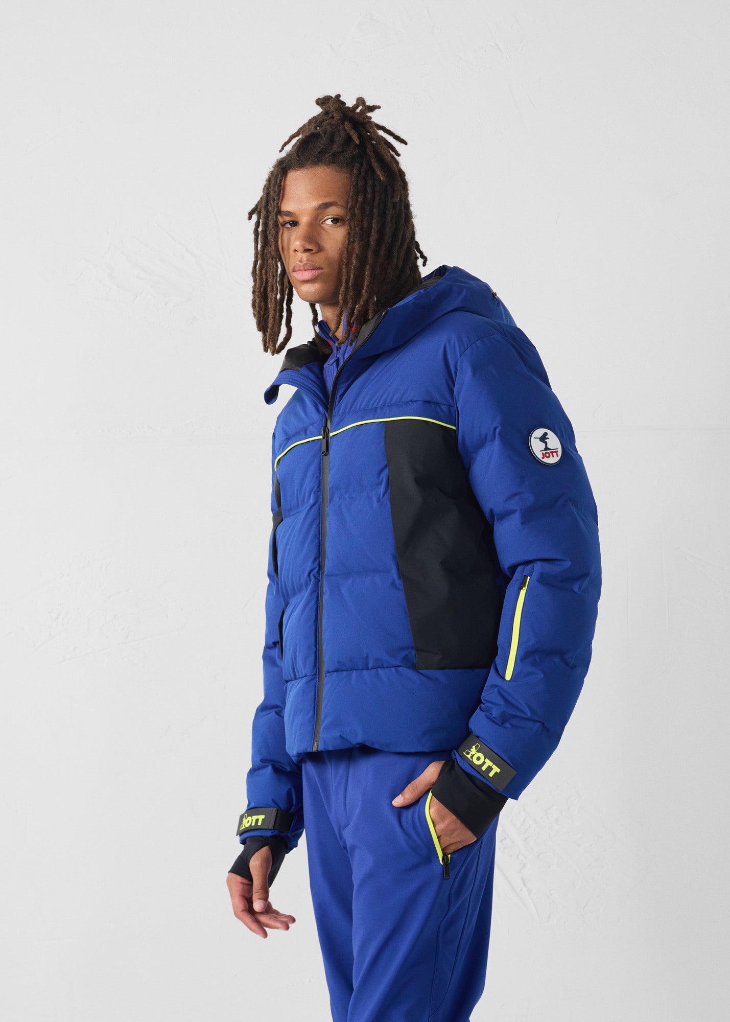 Down jacket ski Grand froid Cobalt blue Sereis - JOTT