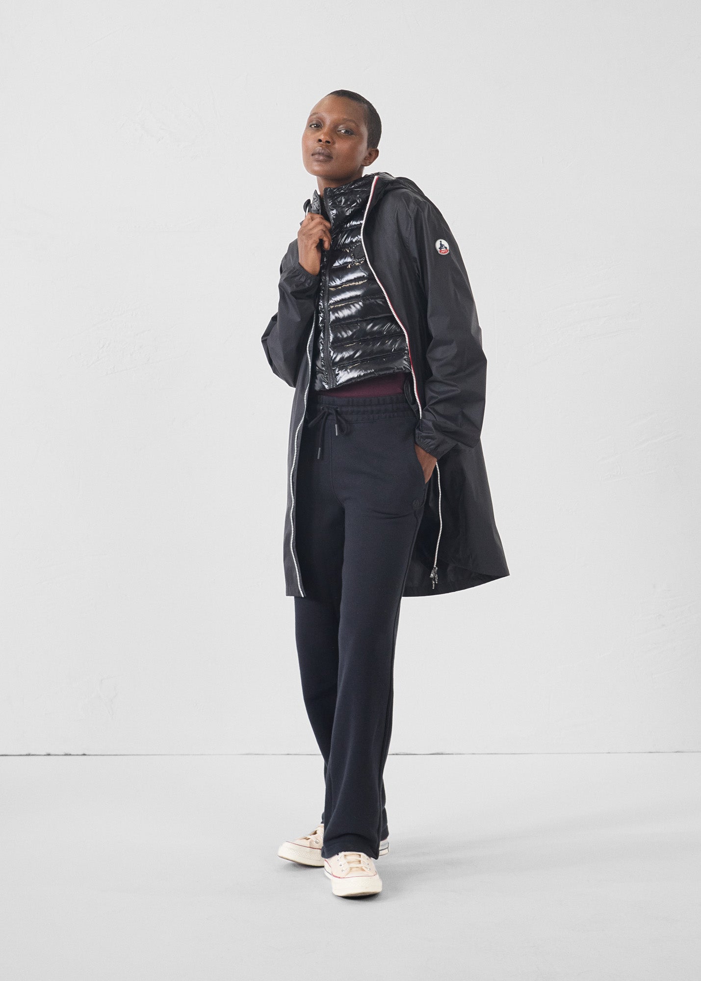 Imperméable long Noir Skye - JOTT - 4