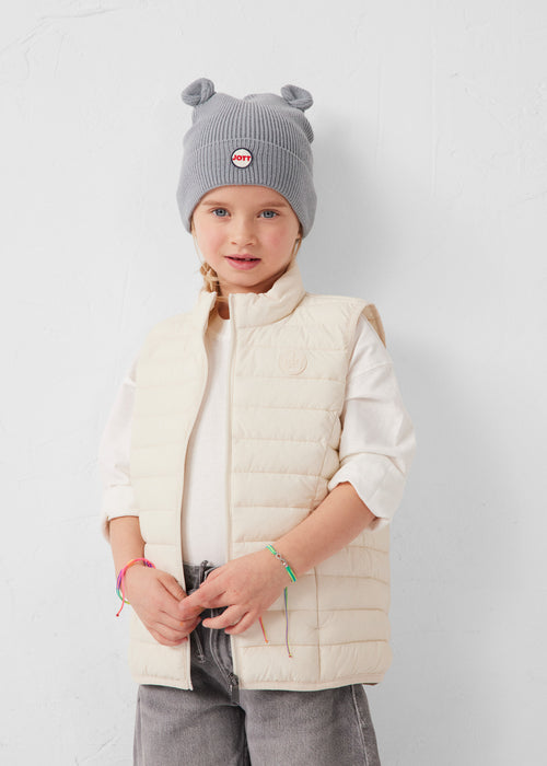 Doudoune enfant sans manches stretch Naturel Soan - JOTT - 3