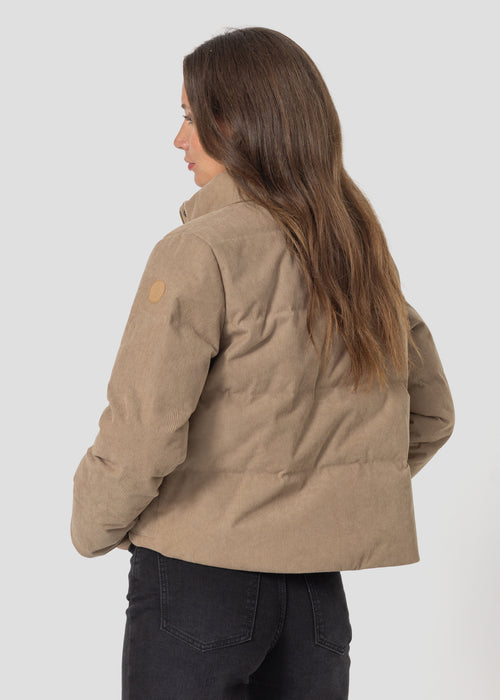 Doudoune velours côtelé Grand Froid Beige fumé Steph - JOTT - 2
