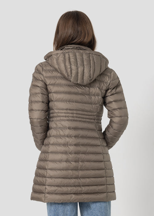 Doudoune longue à capuche Taupe Vero 2.0 - JOTT - 3