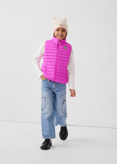 Doudoune sans manches enfant Rose électrique Zoe - JOTT - 3