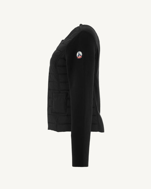 Doudoune légère bi-matière Noir Almeria - JOTT - 2