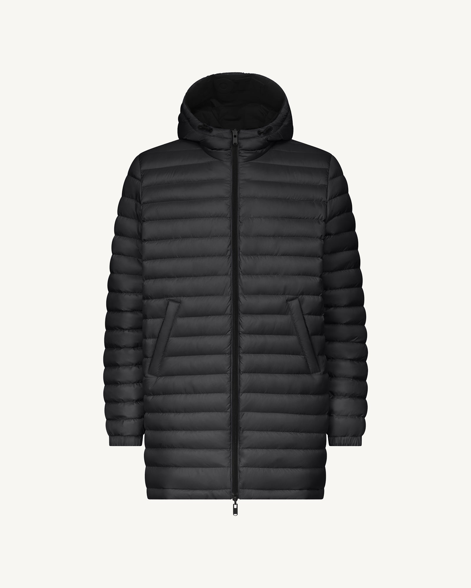 Doudoune longue réversible à capuche Noir Amsterdam 2.0 – JOTT