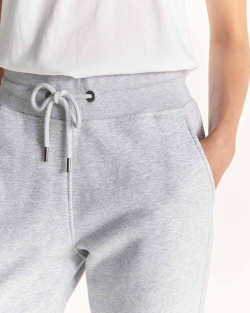 Pantalon de sport femme en coton biologique Gris chiné Valparaiso - JOTT - 4