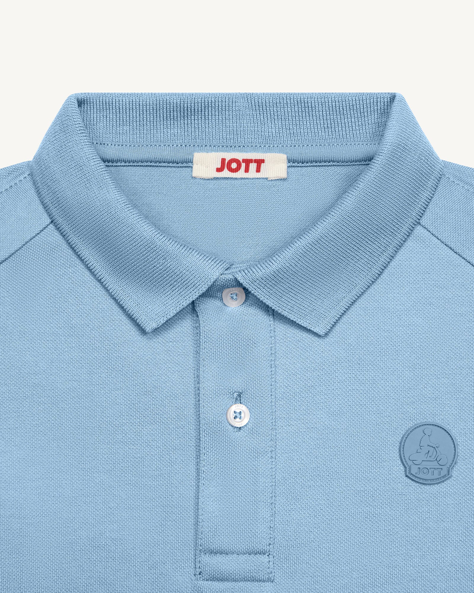 Polo enfant en coton Bleu glacier Ciro JOTT