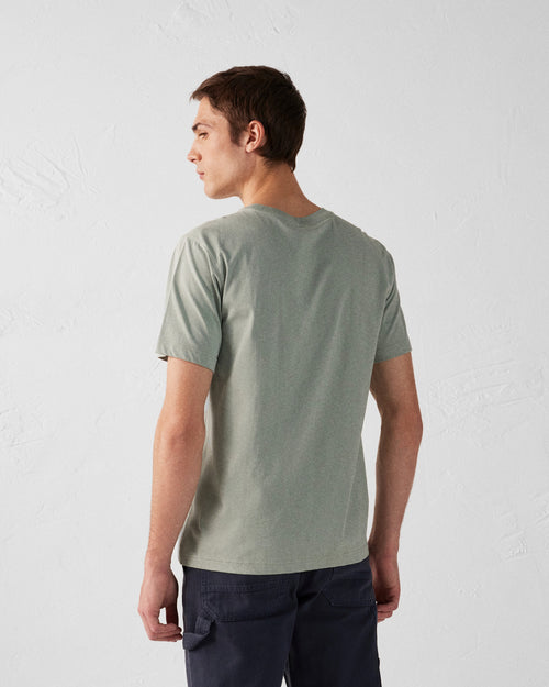 Man Mineral Green Man Crew Neck T-Shirt Pedro - JOTT - 2