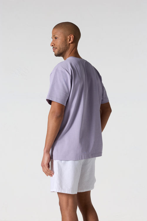 T-Shirt col rond mixte Encens violet Andrea - JOTT - 4
