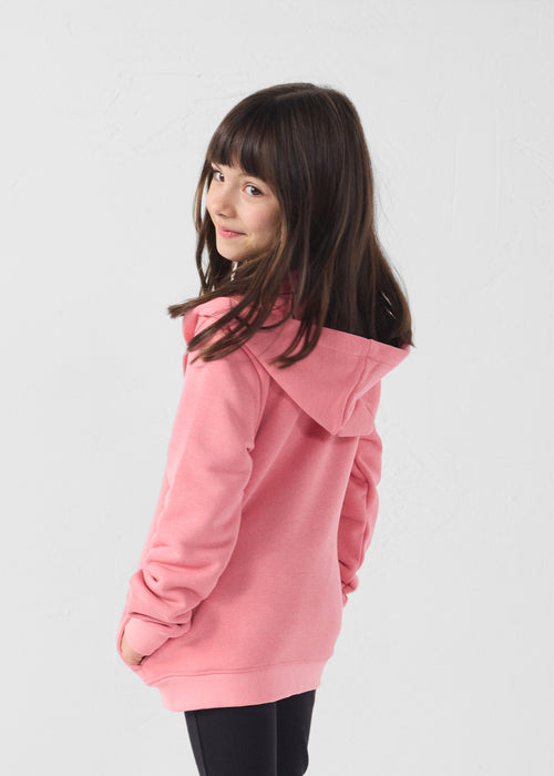 Veste enfant zippée à capuche Vibrant pink Arie - JOTT - 4