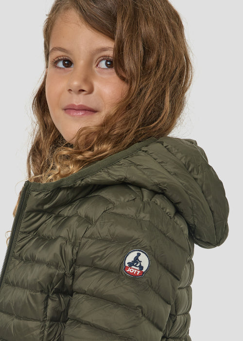 Doudoune légère à capuche enfant Army Carla - JOTT - 4