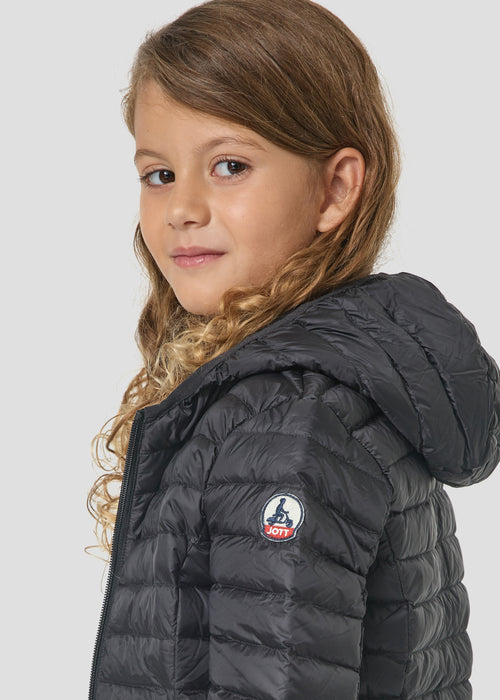 Doudoune légère à capuche enfant Noir Carla - JOTT - 4