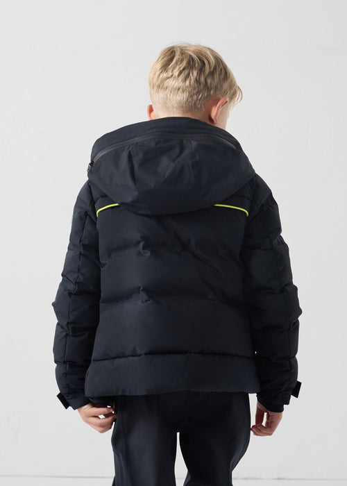 Veste de ski enfant Grand froid Noir Cembros - JOTT - 4