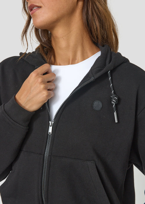 Veste zippée à capuche Noir Dalila - JOTT - 3