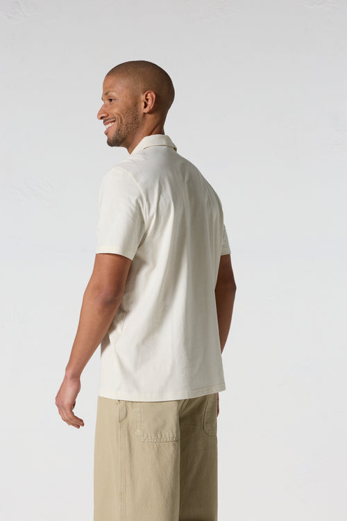 Polo manches courtes Naturel Dario - JOTT - 4
