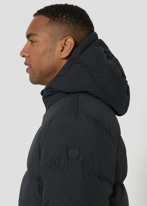 Doudoune à capuche Grand Froid ripstop Grille noire Erza - JOTT - 4