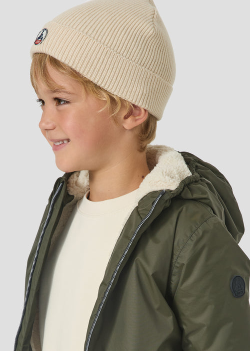 Imperméable doublé enfant Army foncé Glaico sherpa - JOTT - 4