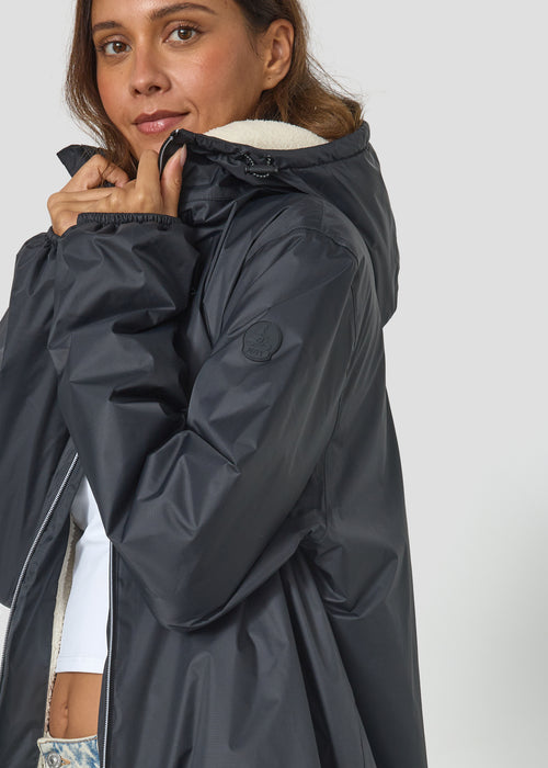 Imperméable Mixte doublé Noir Glen sherpa - JOTT - 5