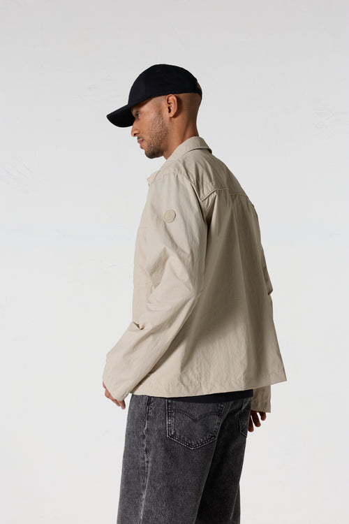 Veste légère col chemise Beige Guy - JOTT - 5