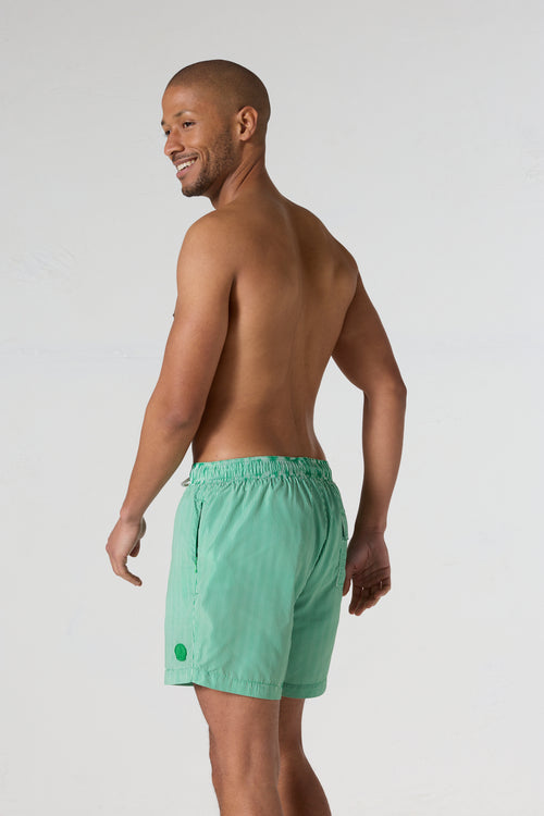 Maillot de bain Vert tropical rayé Ian stripe - JOTT - 4