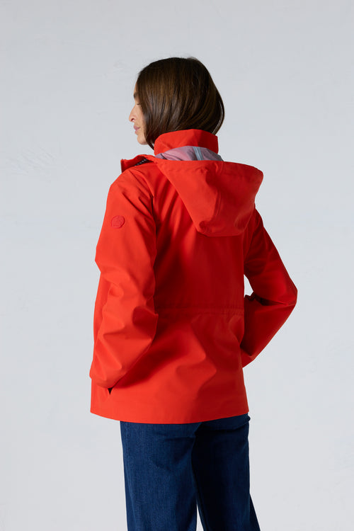 Joules Loxley Manteau imperméable, Rouge, 54 Femme Joules Loxley Manteau imperméable, Rouge, 54 Femme