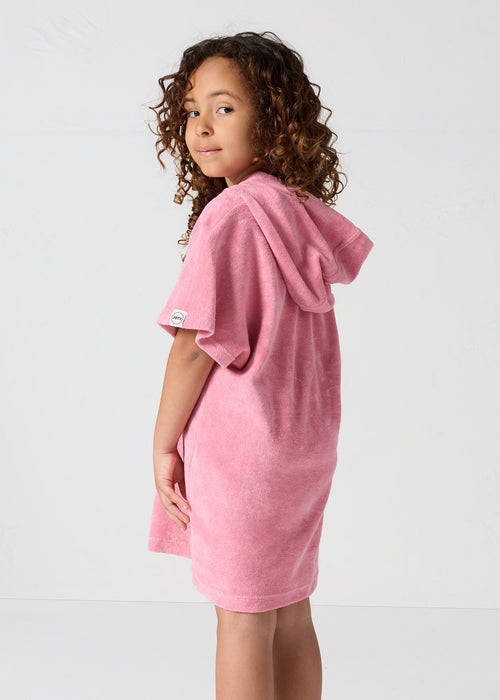 Robe éponge enfant à capuche Pink antique Isla - JOTT - 4