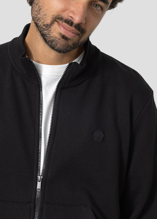 Veste zippée en molleton gratté Noir Jude - JOTT - 4