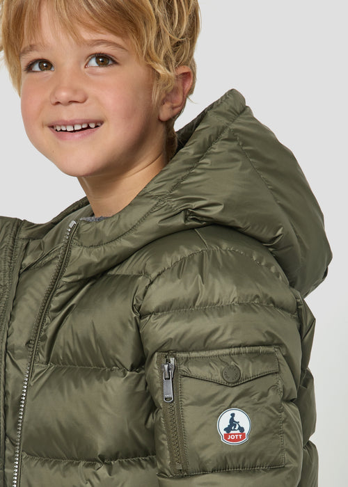 Doudoune enfant à capuche Grand Froid Army Kazan - JOTT - 4